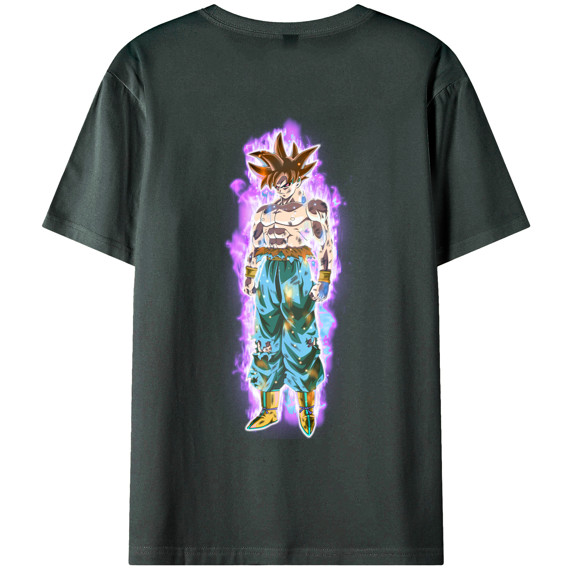 （画像用） ドラゴンボール 孫悟空（そん ごくう）Son Goku カカロット DRAGON BALL Kakarotto 綿100％ メンズ半袖Tシャツ（バックプリント） 通気性